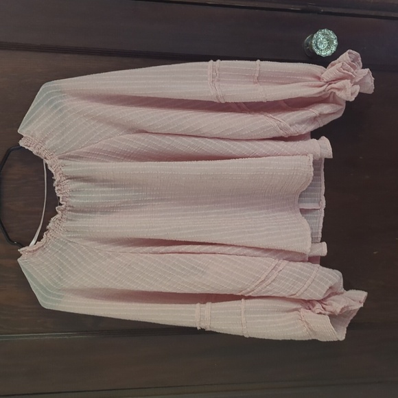 Free people blouse Out of town Peach Oversized Blouse Size Small - Picture 7 of 8